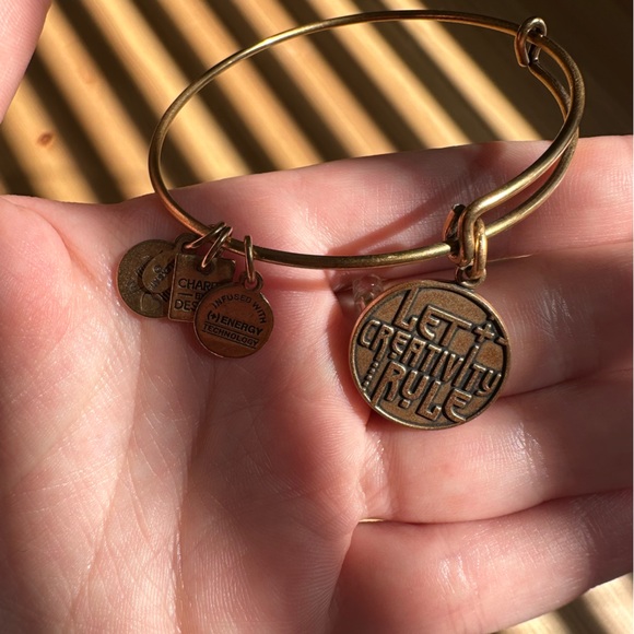 Alex and Ani “Let Creativity Rule” gold bracelet - Picture 2 of 3